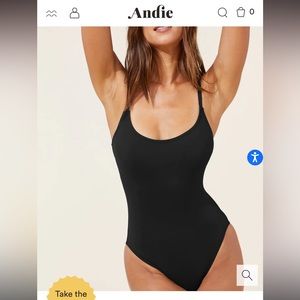 Andie The Amalfi Flat Black One Piece Size XXL